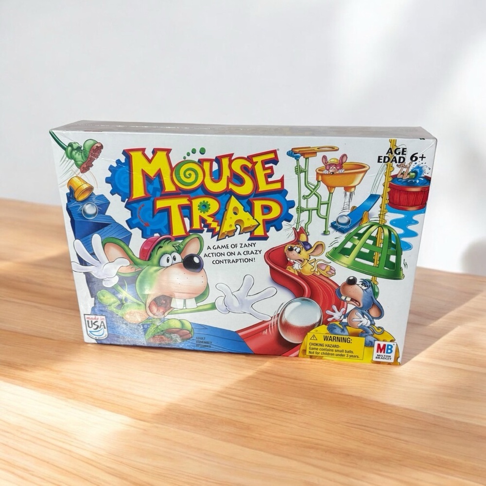 MOUSE TRAP BOARD GAME BY MILTON BRADLEY – ZANY ACTION FUN!